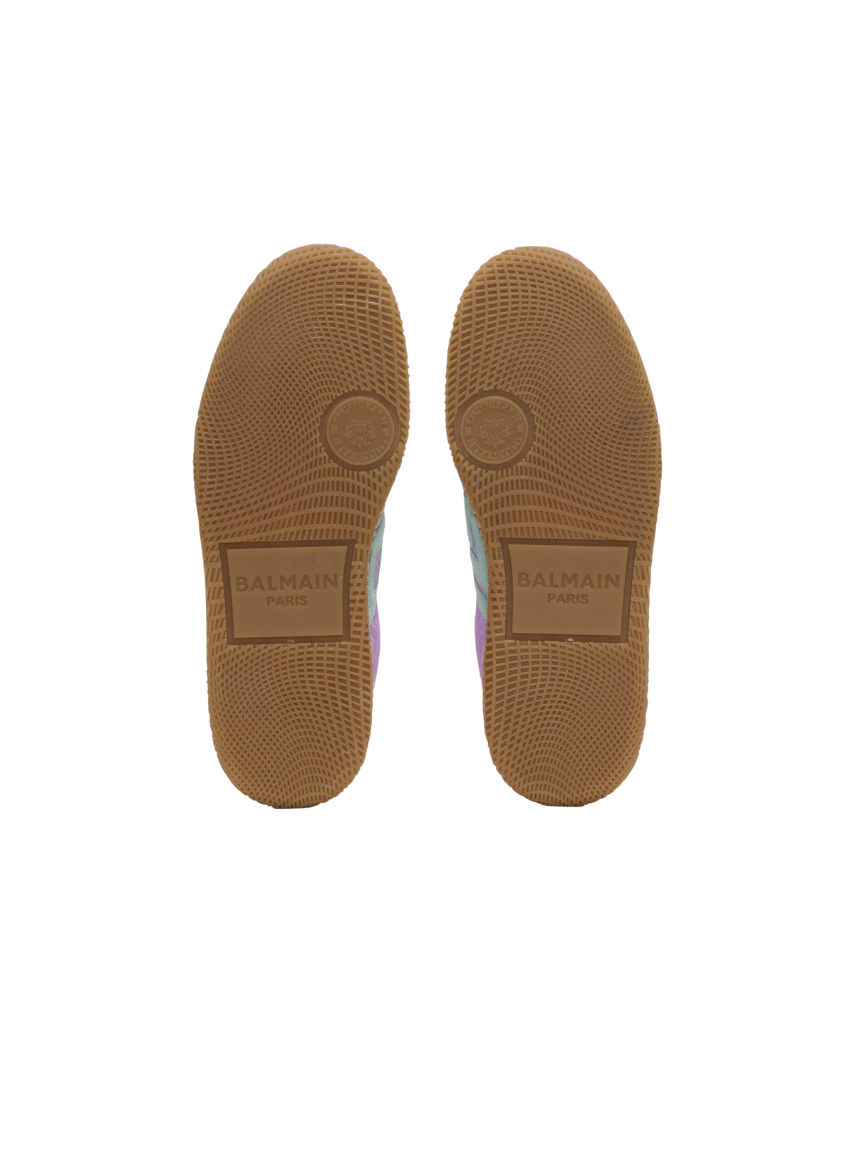 Baskets balmain swan en cuir suédé et nylon - Multicolore