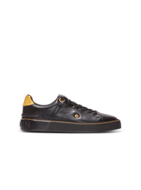 Baskets b-court en cuir de veau - Noir & Or