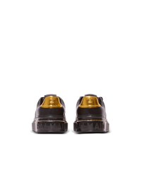 Baskets b-court en cuir de veau - Noir & Or