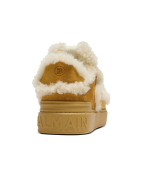 Baskets b-court flip en mouton retourné - Cognac