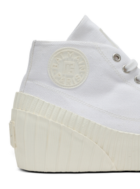 Sneakers riff low en toile - Blanc