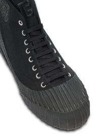 Sneakers riff low en toile - Noir