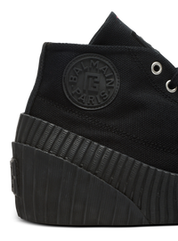Sneakers riff low en toile - Noir