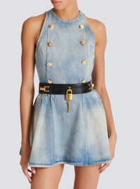 Ceinture Sync en cuir - Noir