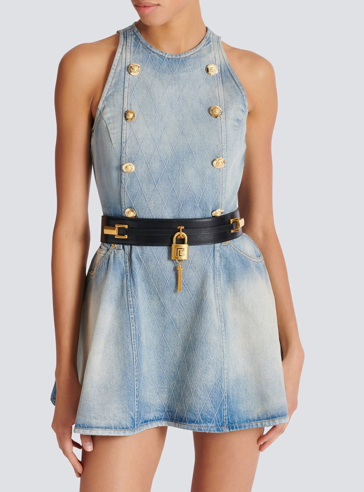 Ceinture Sync en cuir - Noir
