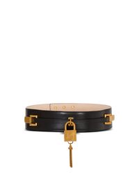 Ceinture sync en cuir - Noir