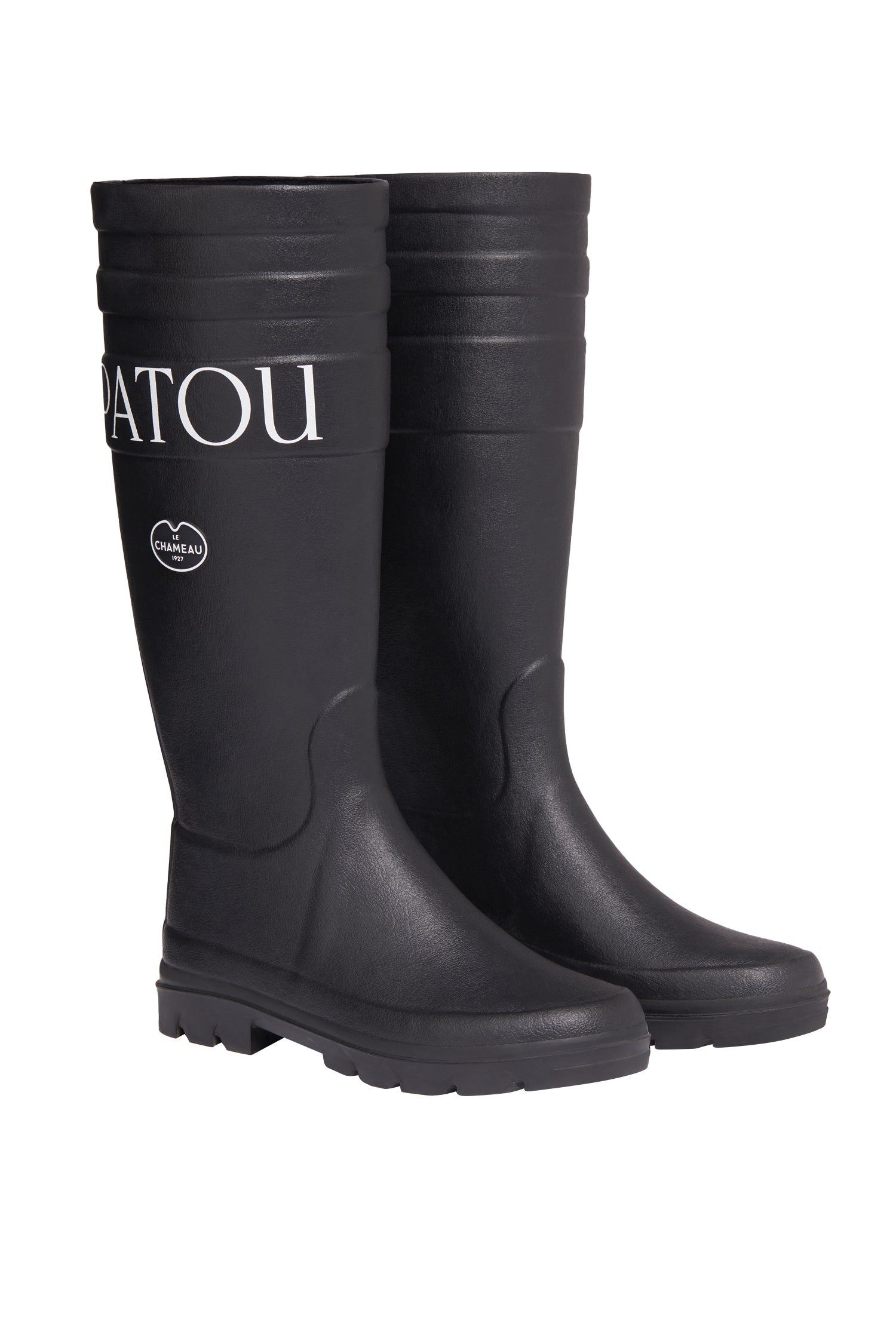 Bottes en caoutchouc Patou x Le Chameau - Noir