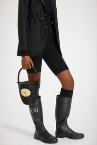 Bottes en caoutchouc Patou x Le Chameau - Noir