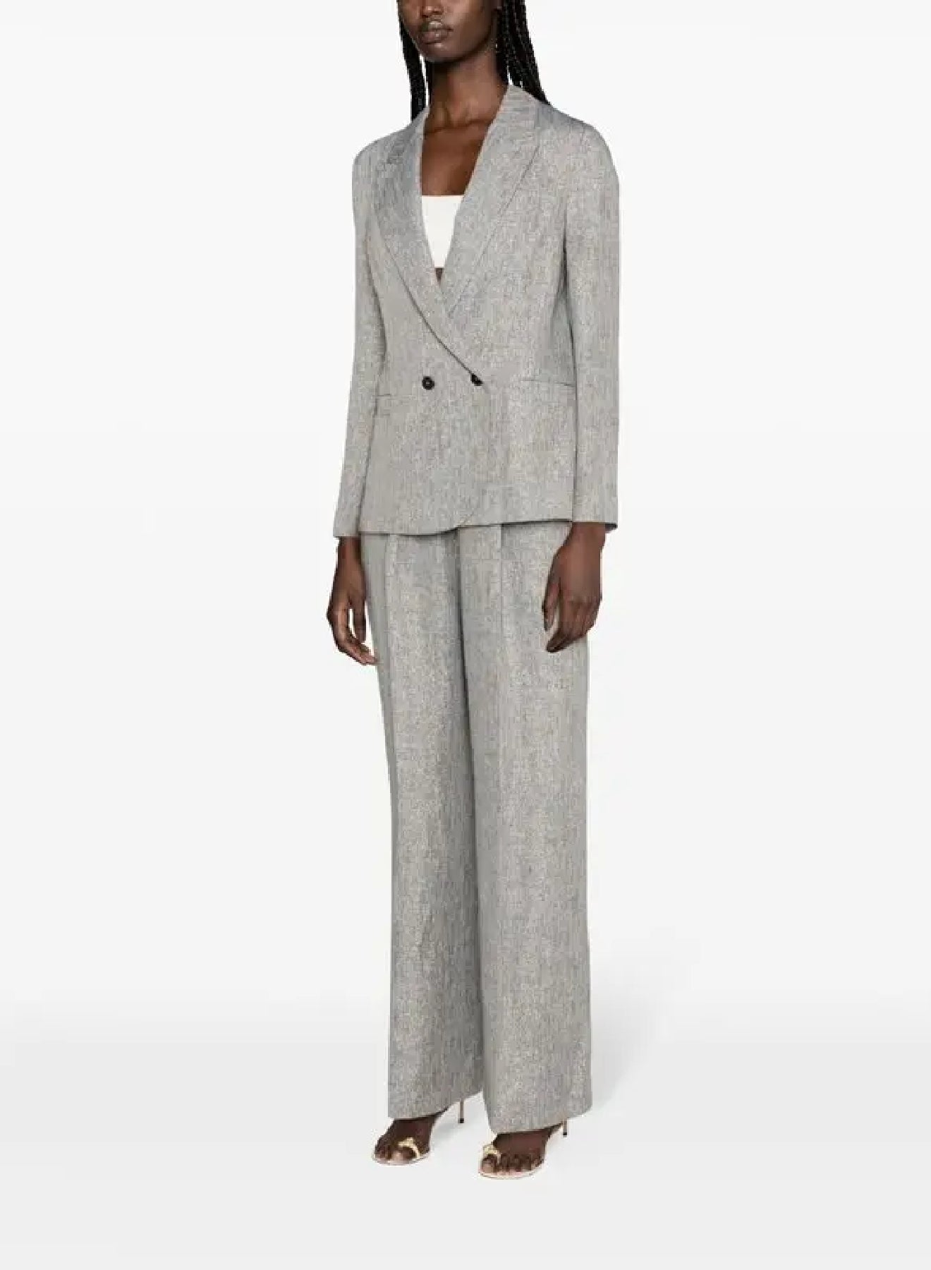 Veste boxy en lin - Sky Dust