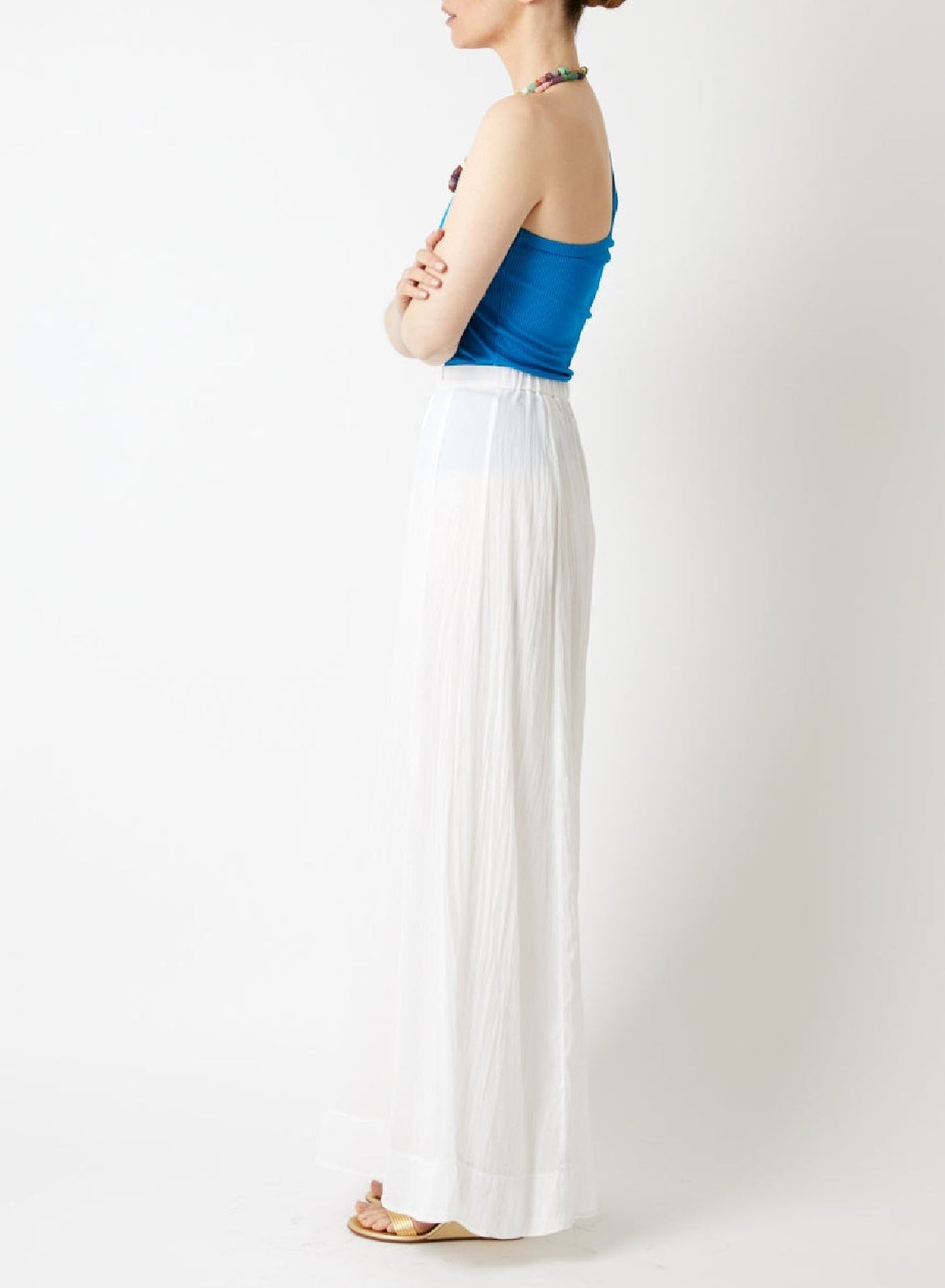 Top asymétrique - Turquoise