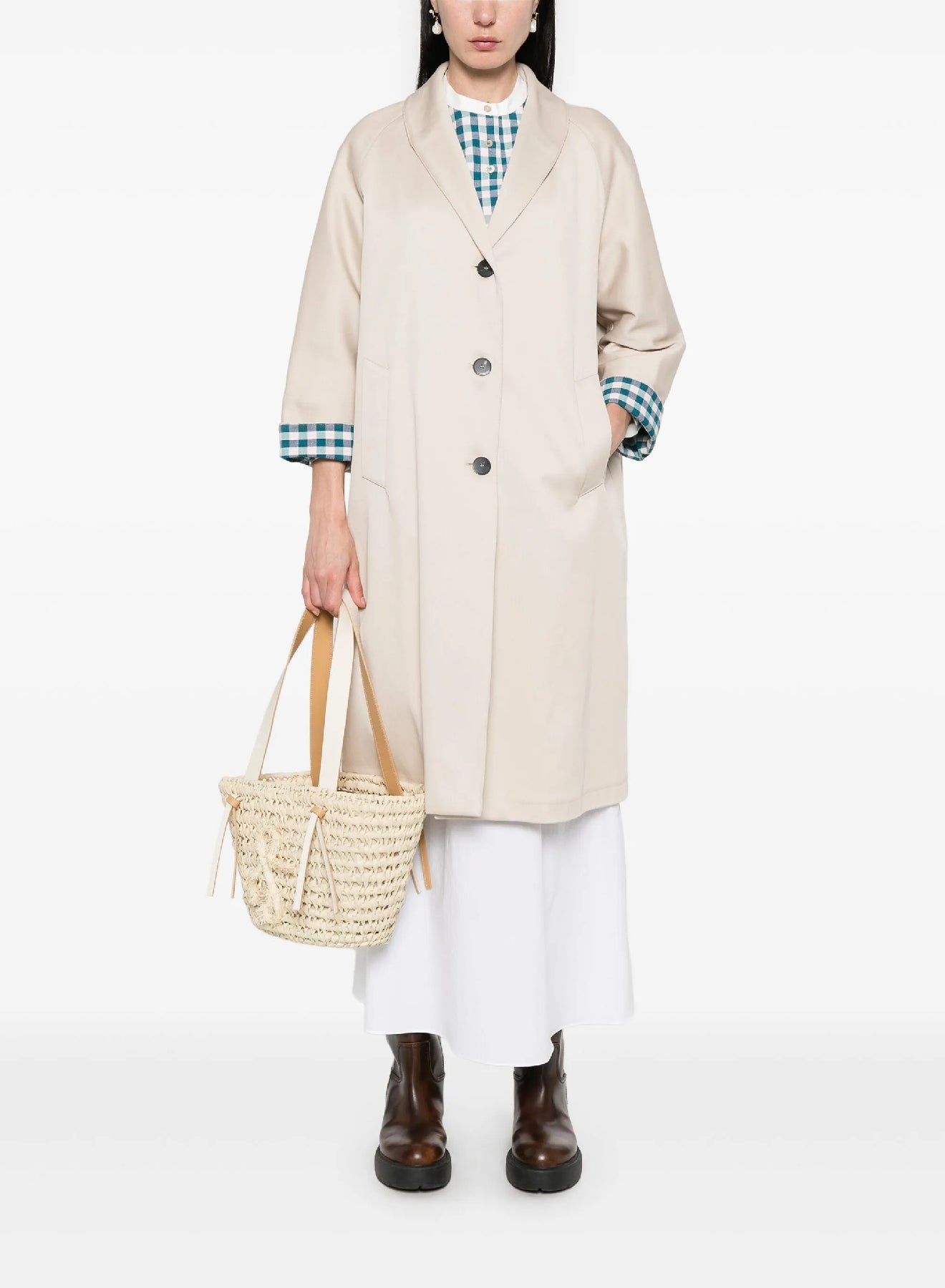Coat with classic collar - Dune