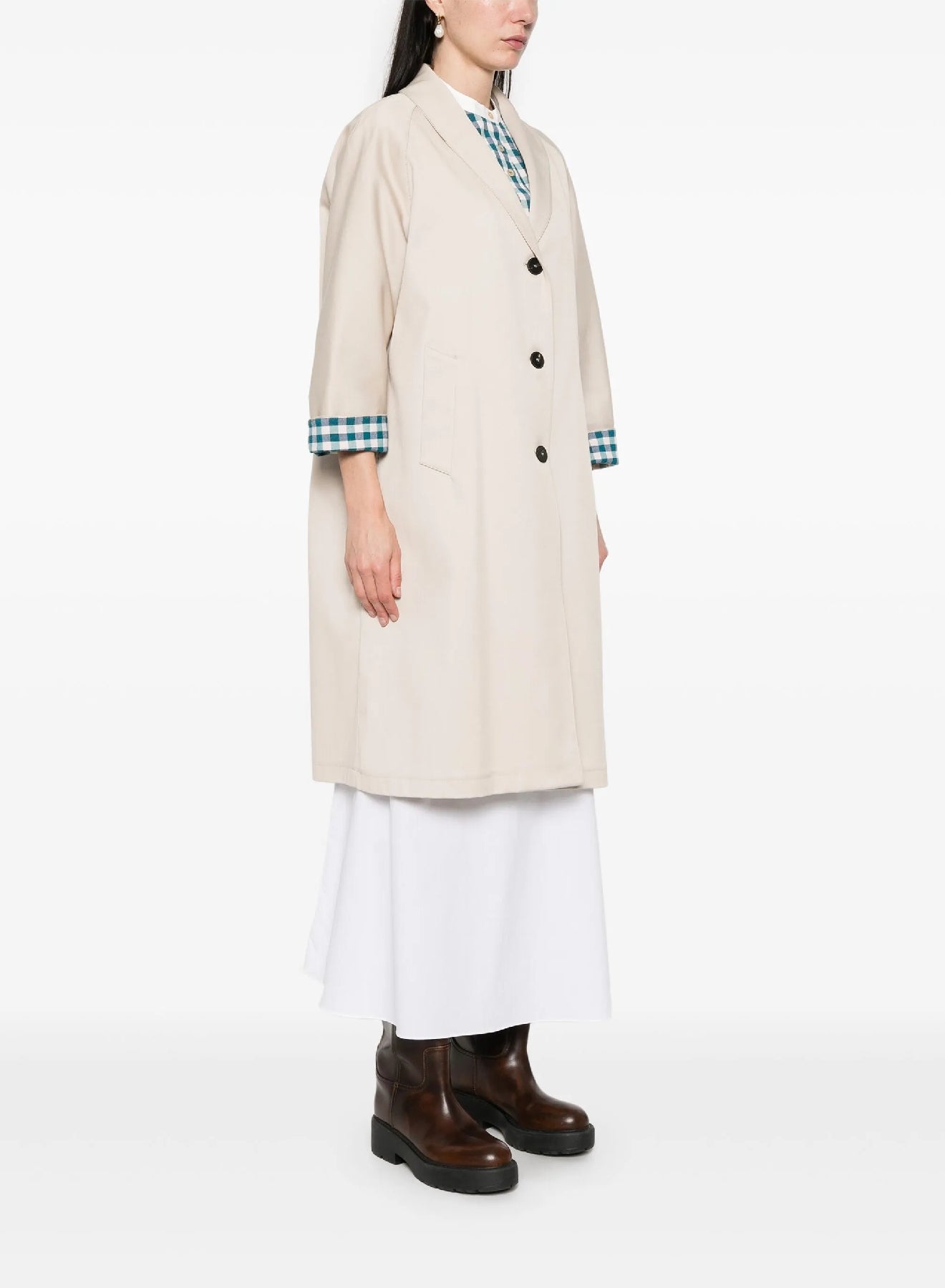 Coat with classic collar - Dune