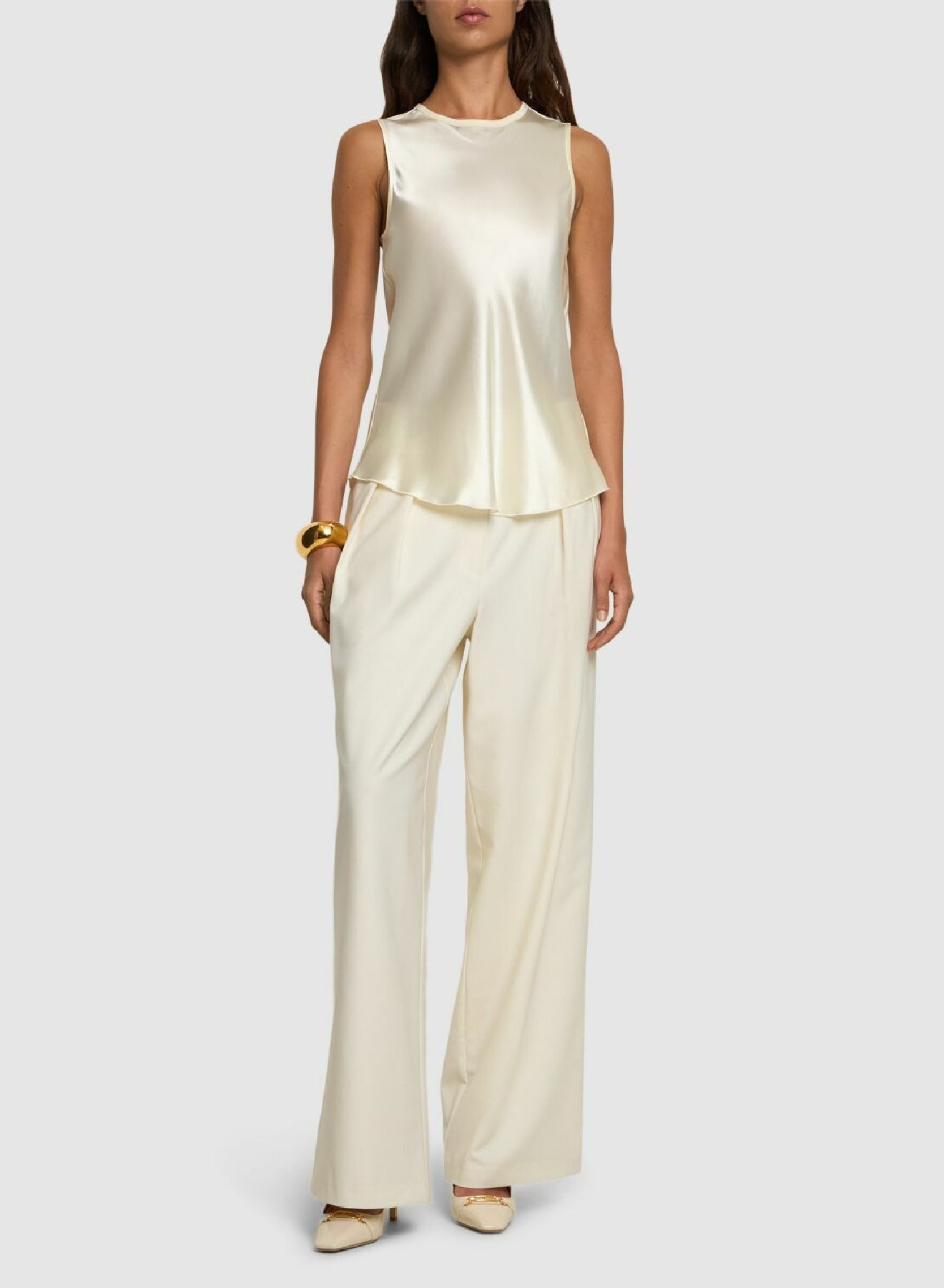 Satin top - Cream
