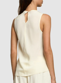 Top en satin - Oyster