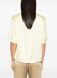 Chemise à manches courtes en soie - Daffodil