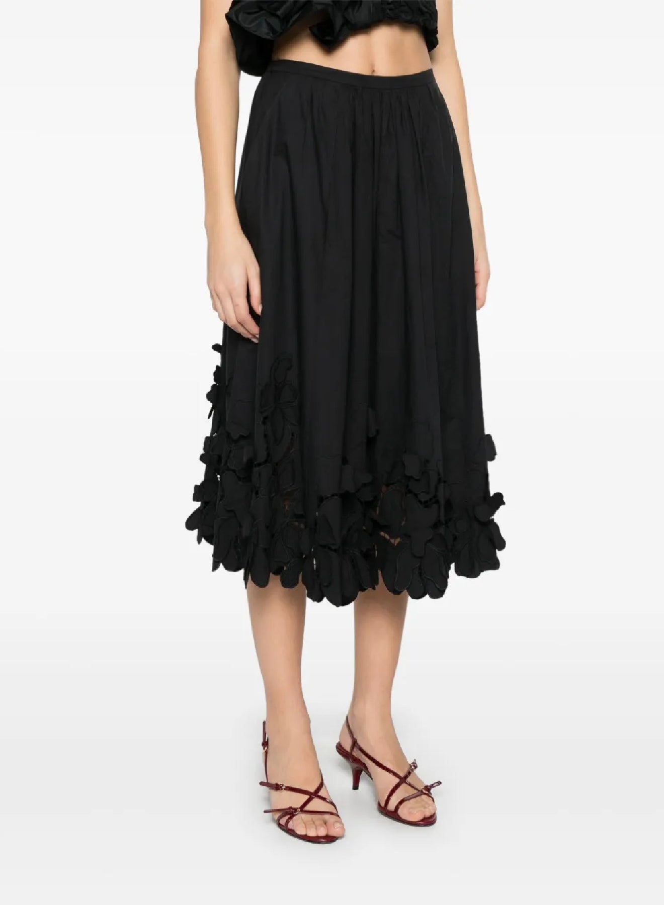 High-waisted skirt - Black