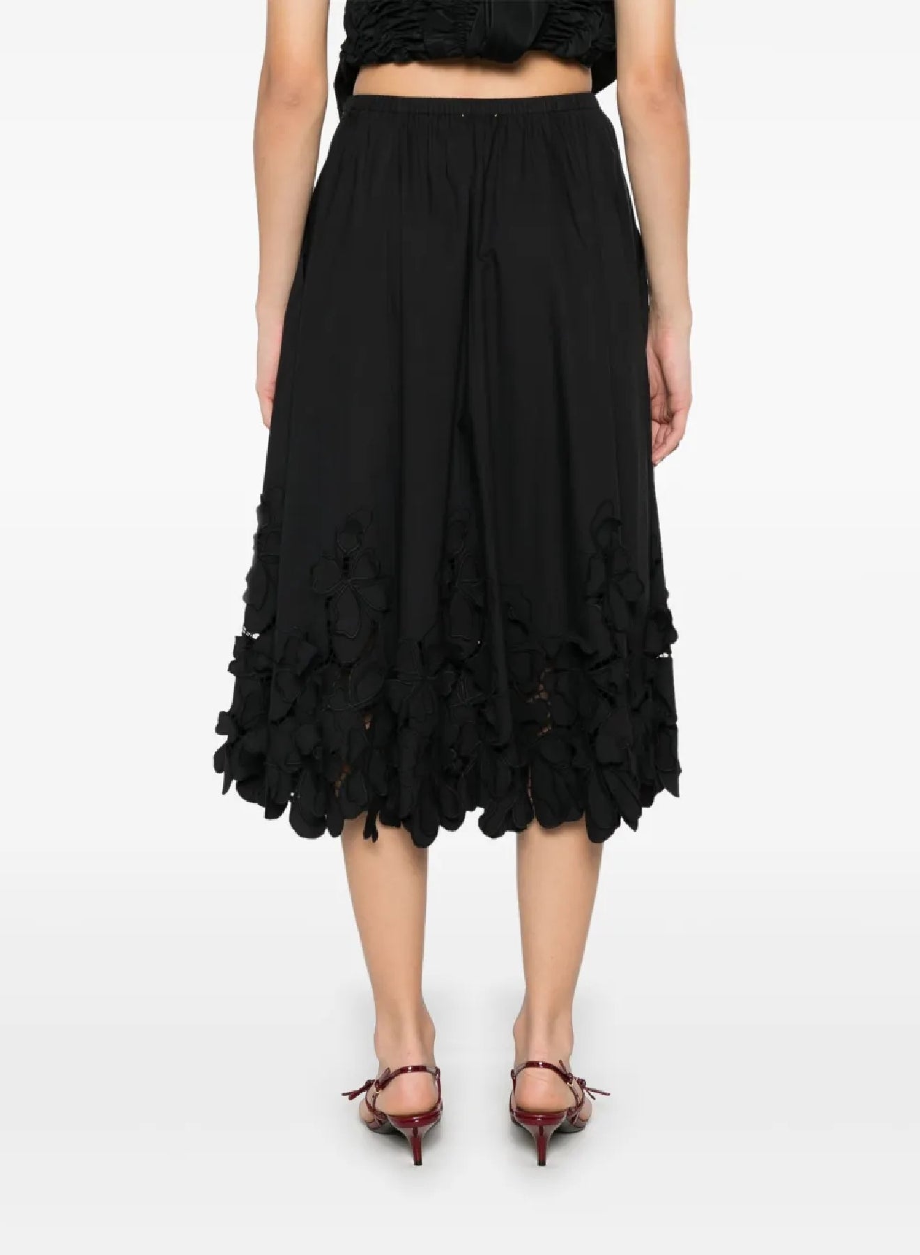 High-waisted skirt - Black