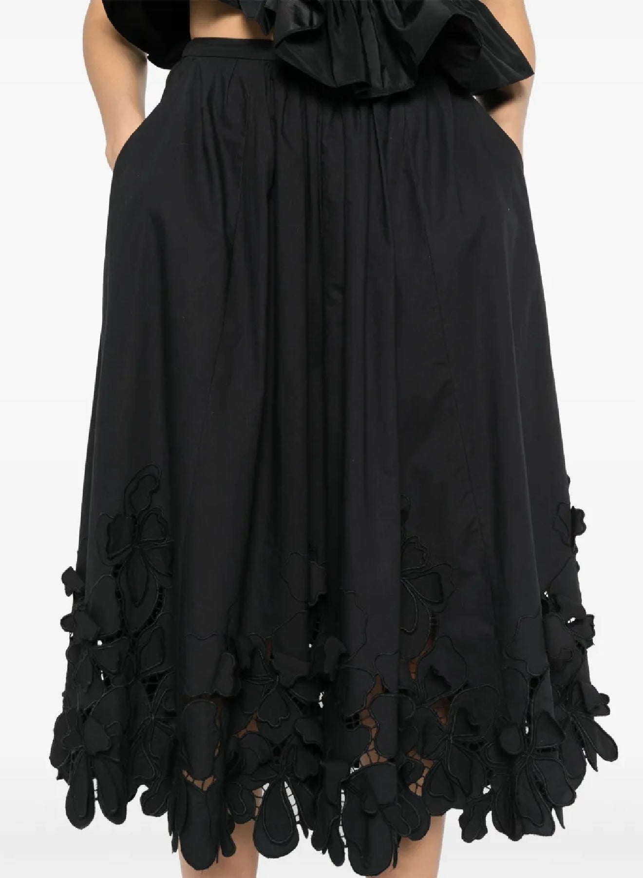 High-waisted skirt - Black