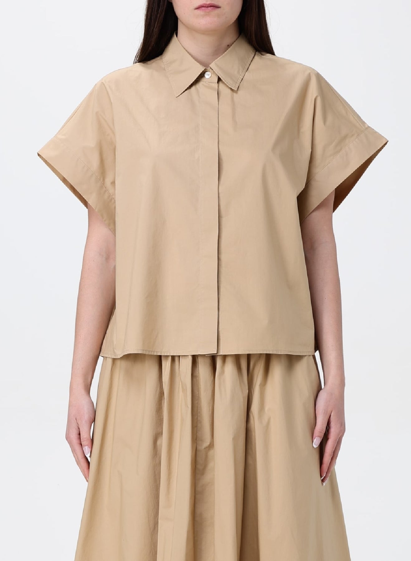Chemise à coupe boxy - Dune