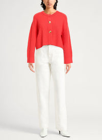 Cardigan court en laine - Lacca