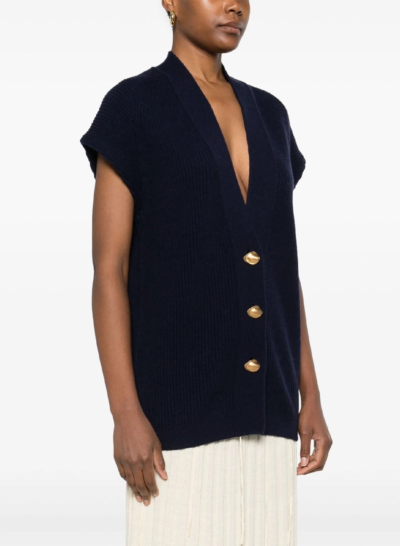 Gilet oversize en laine - Abisso