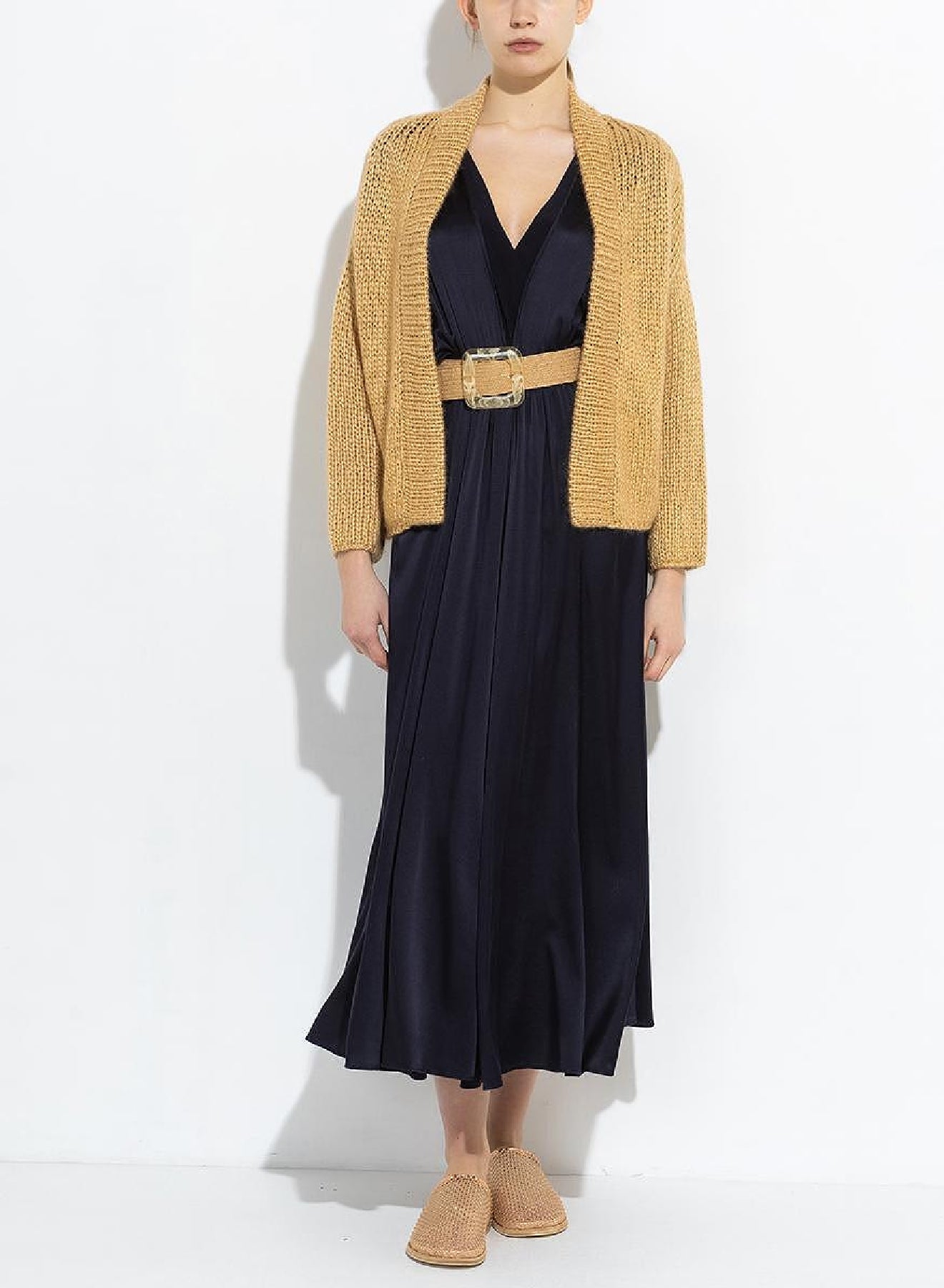 Cardigan court en laine - Ivory