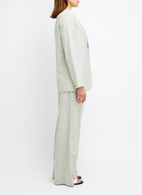 Veste oversize fil à fil en soie - Madreperla
