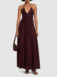 Robe nuisette en soie - Black Orchid
