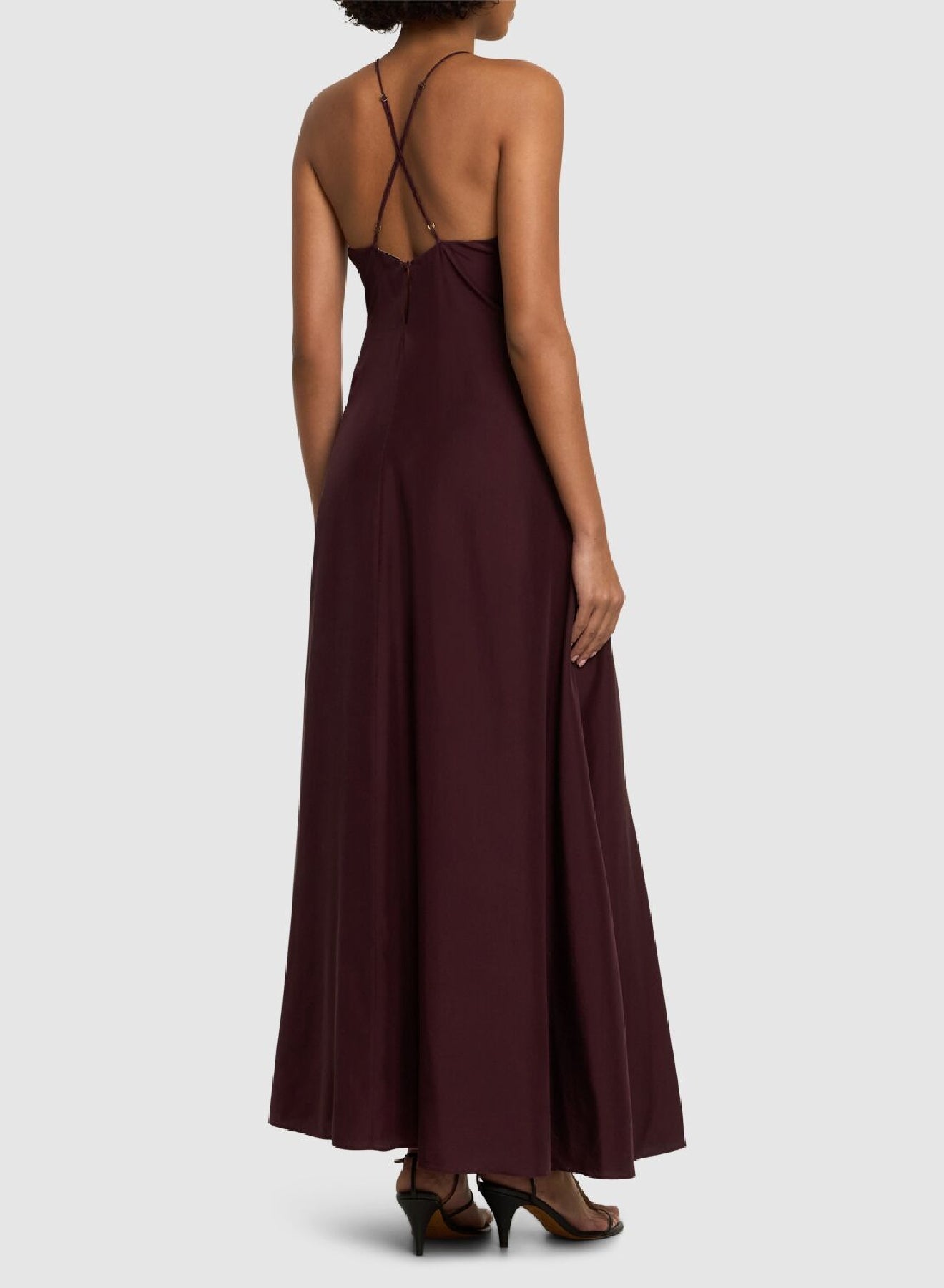 Robe nuisette en soie - Black Orchid