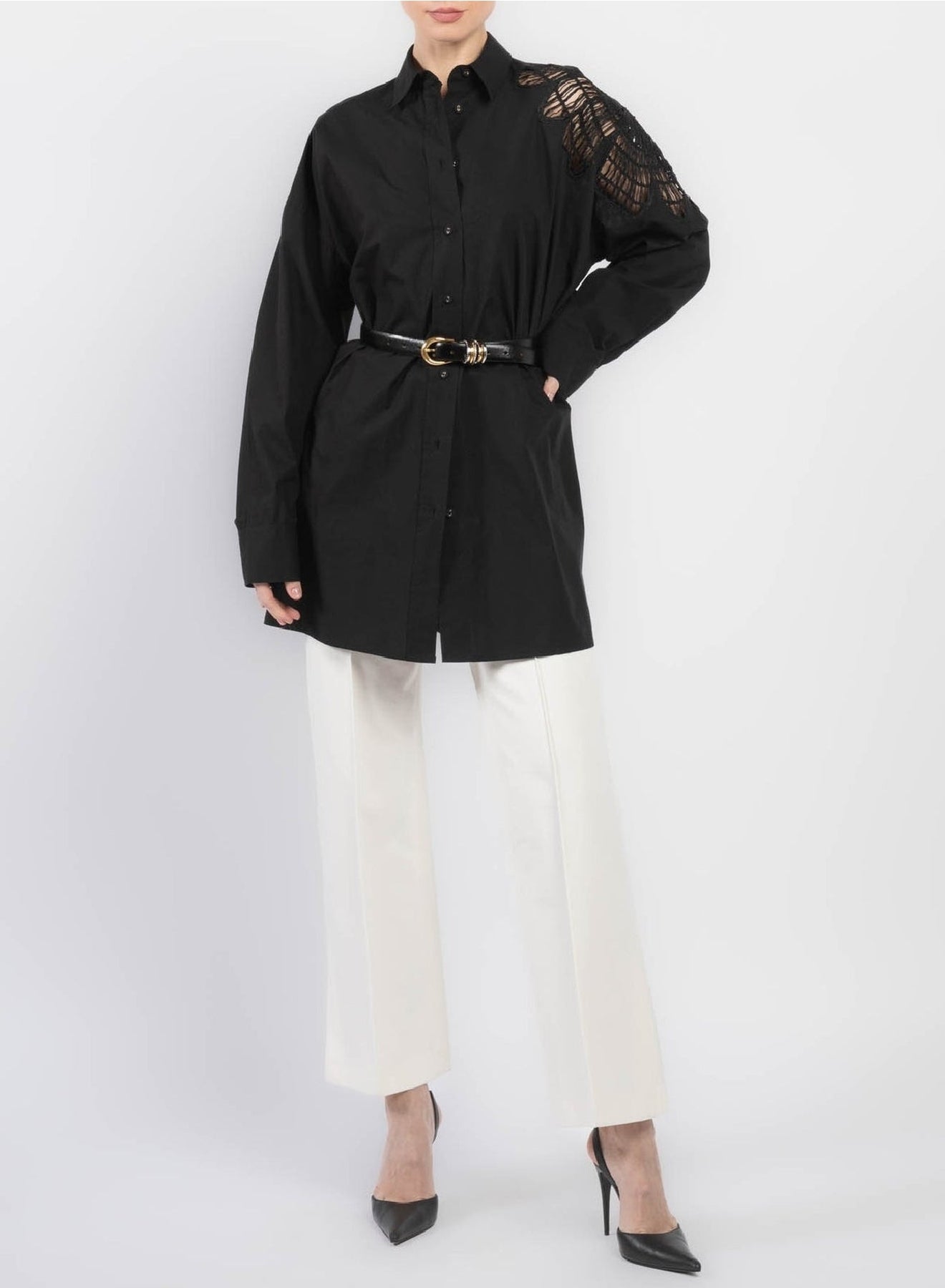 Robe chemise - Noir