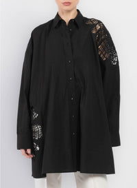 Robe chemise - Noir
