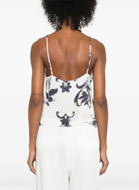 Top imprimé "The secret Lily" en soie - Orchidea