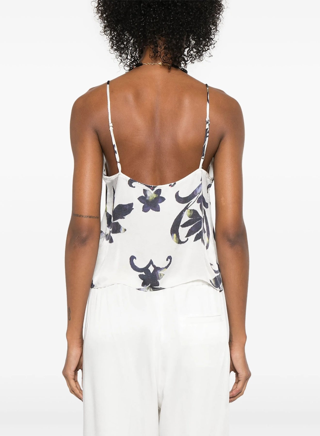 Top imprimé "The secret Lily" en soie - Orchidea