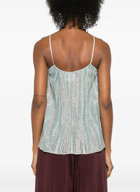 Round neckline top - Acqua