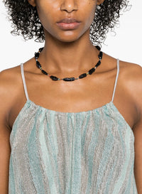 Round neckline top - Acqua