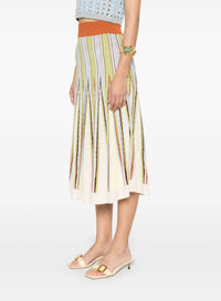 Herringbone skirt with inlay - Garden