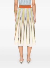 Herringbone skirt with inlay - Garden