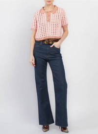 Top style polo court au crochet - Cielo