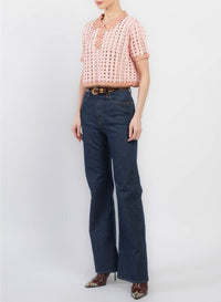 Top style polo court au crochet - Cielo
