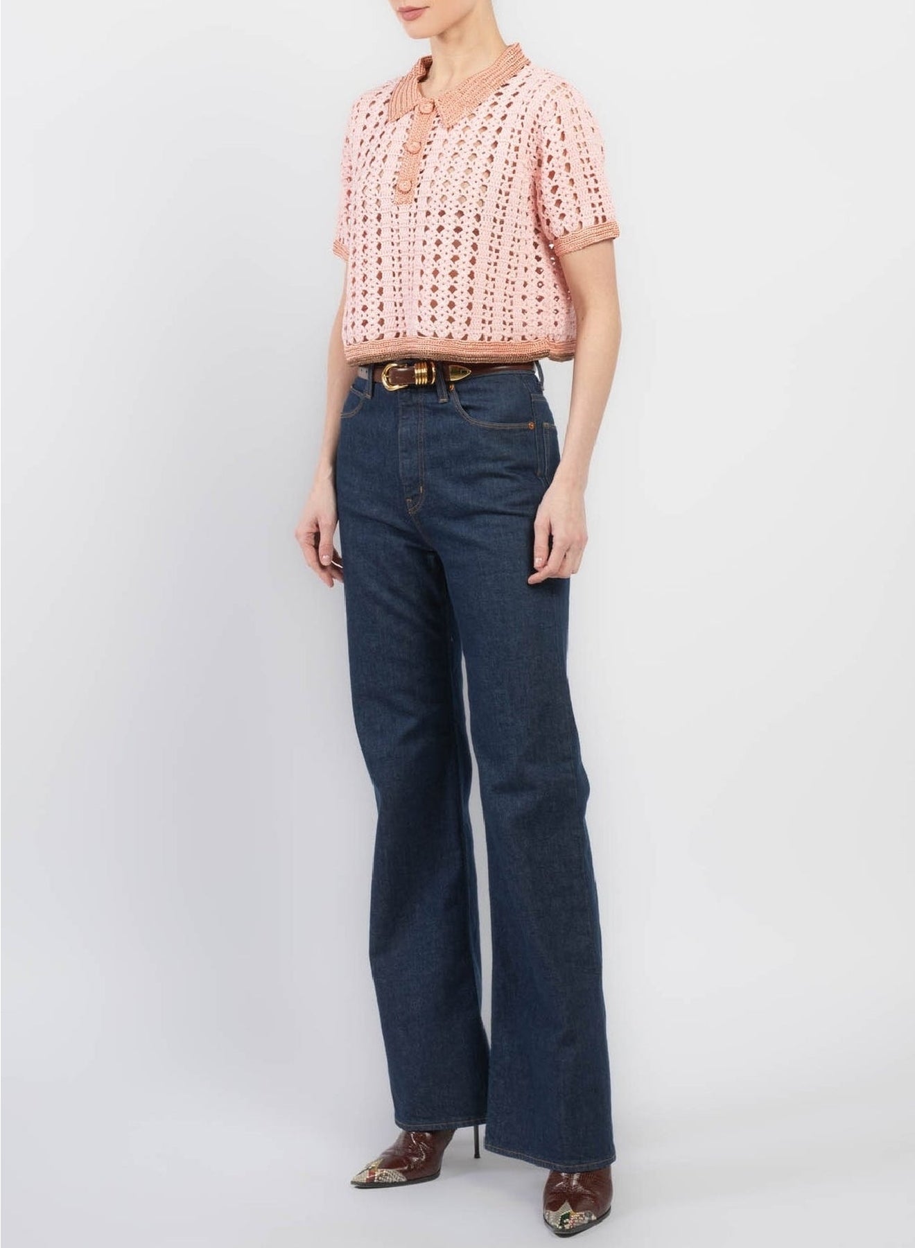 Top style polo court au crochet - Cielo
