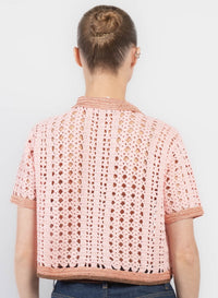 Top style polo court au crochet - Cielo