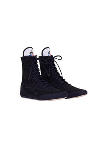 Patou x Le Coq Sportif Embroidered Hi-Top Sneakers - Navy blue