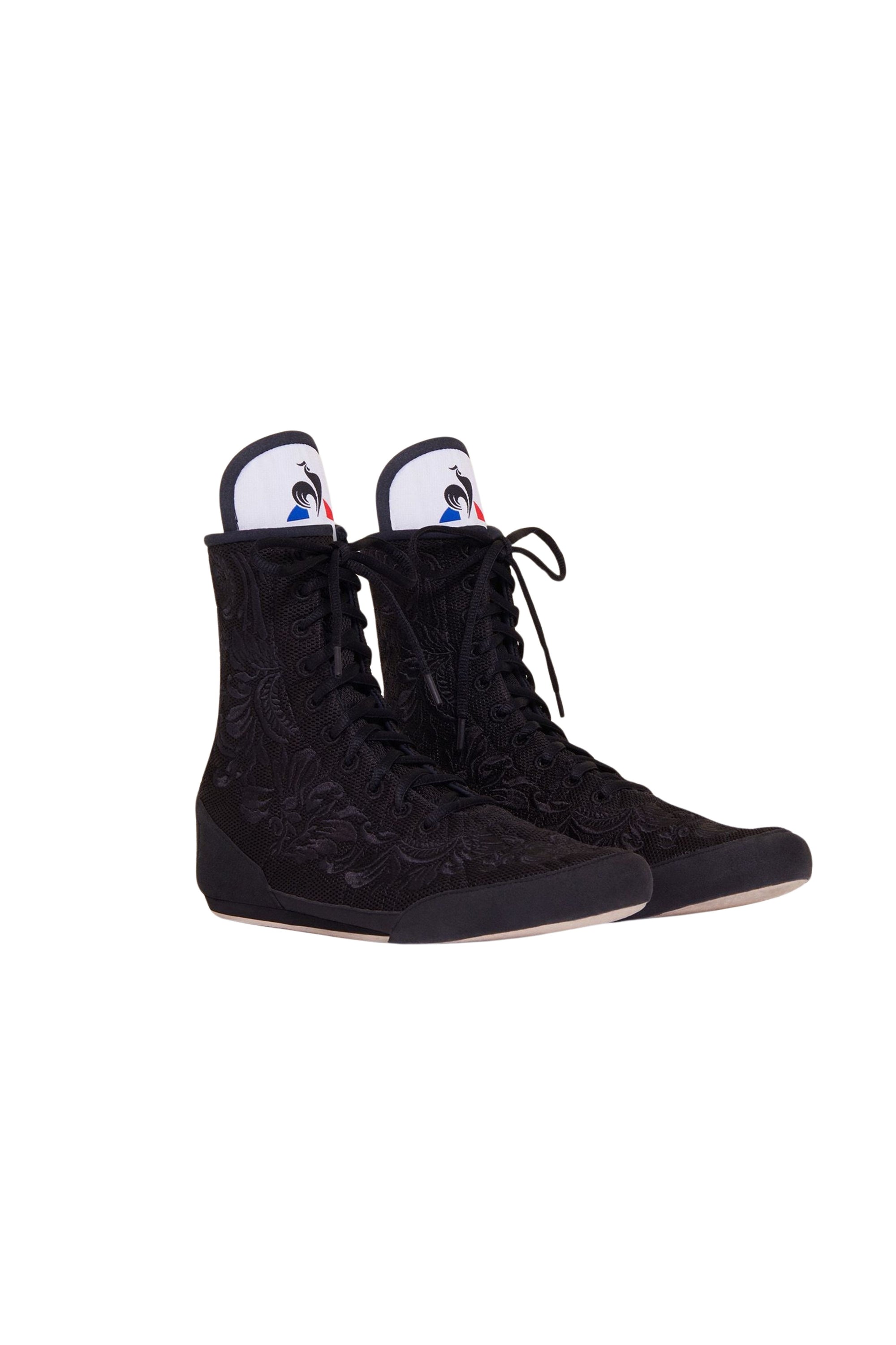 Baskets montantes brodées Patou x Le Coq Sportif - Noir