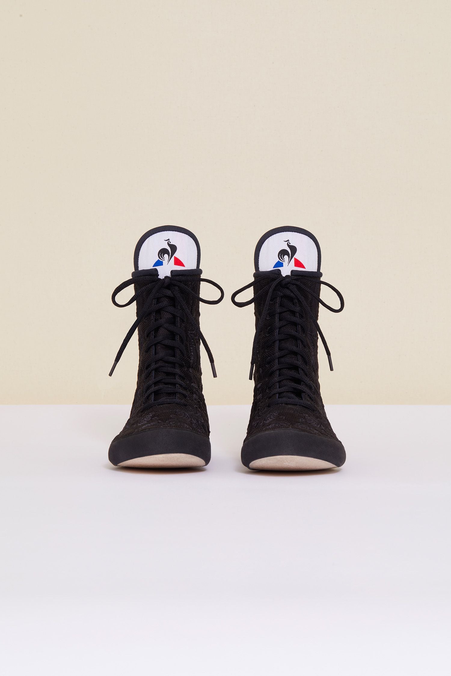 Baskets montantes brodées Patou x Le Coq Sportif - Noir