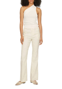 Pantalon Forest taille haute en lin - Off White