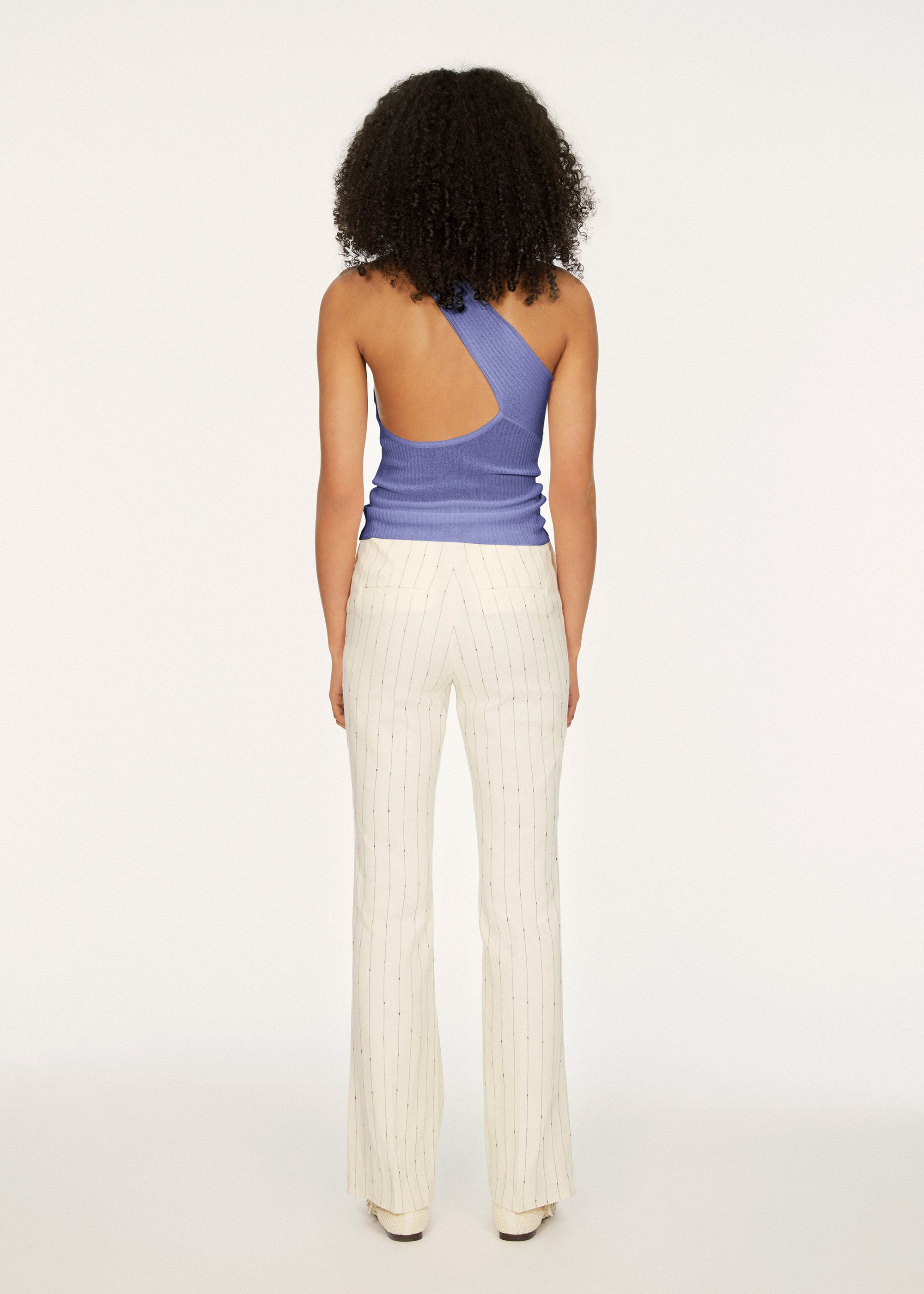 Pantalon Forest taille haute en lin - Off White