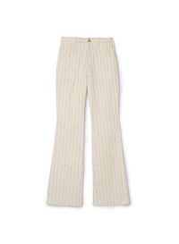 Pantalon Forest taille haute en lin - Off White