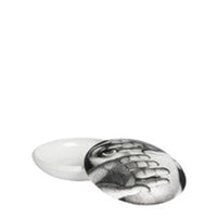 Tema e Variazioni n.154 round porcelain box - Black & White