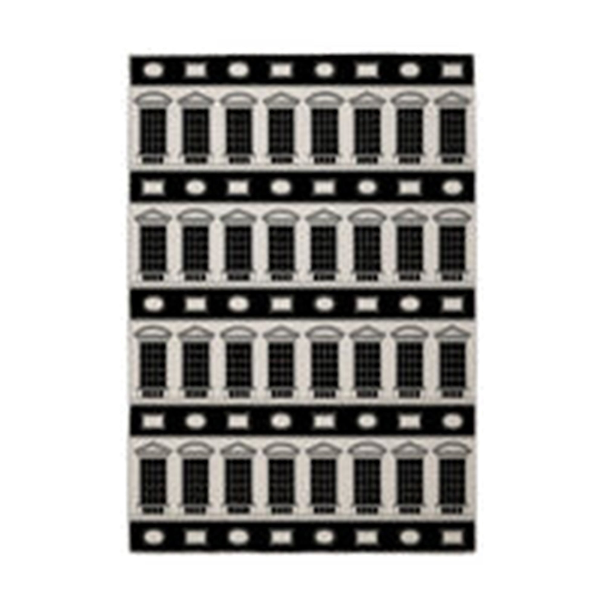 Architettura Wool Throw - Black & White