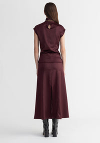 Fox maxi skirt - Merlot